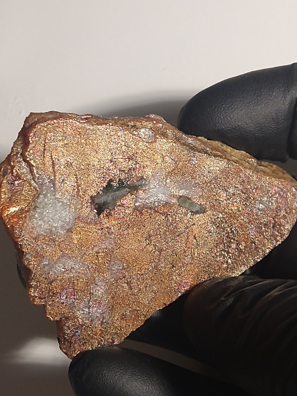 33 Gram Natural Flashy High Grade Rainbow Sunstone Slab With Copper